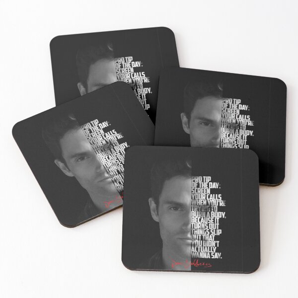 Item preview, Black and white Joe Goldberg  You Tv Show Quote. designed and sold by Enea Kelo.