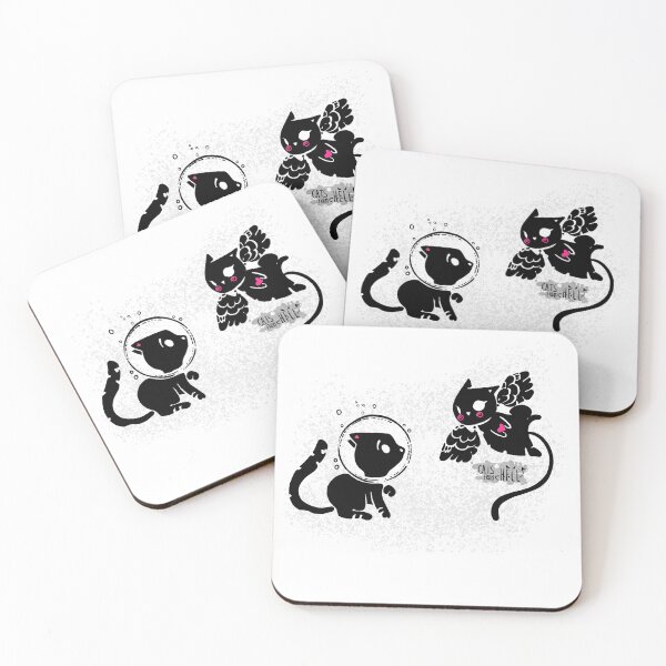 Item preview, Cats from Hell! #Lovers2 -  Black version designed and sold by Salty  Bear.