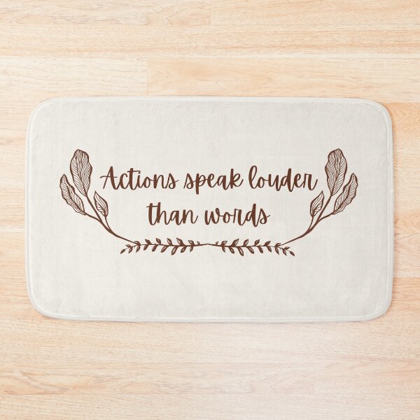 Item preview, Actions Speak Louder Than Words Simple  Minumalist  Design designed and sold by zedonee.