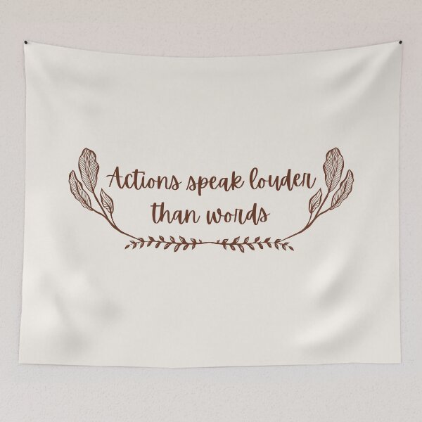 Item preview, Actions Speak Louder Than Words Simple  Minumalist  Design designed and sold by zedonee.