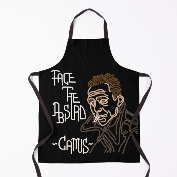 Item preview, STYLIZED LINE ART CAMUS - FACE THE ABSURD - neutral designed and sold by Xotico Design.