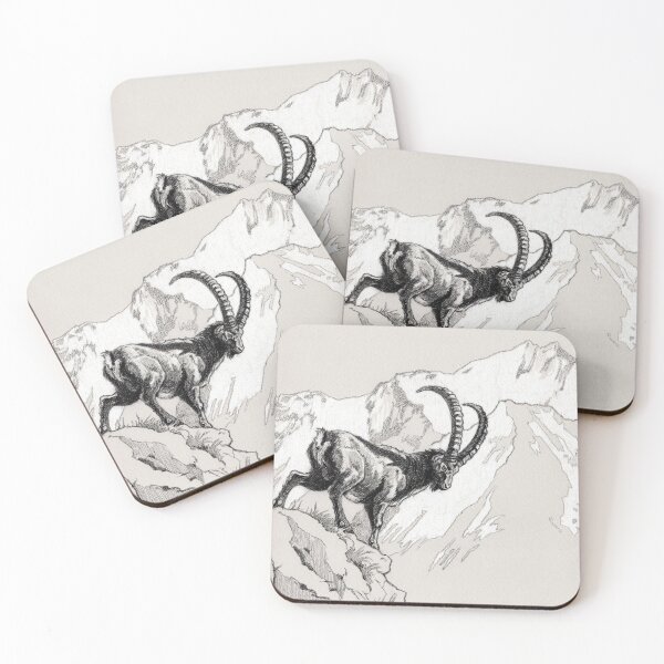 Item preview, Alpine Ibex on rock designed and sold by SakalDesign.