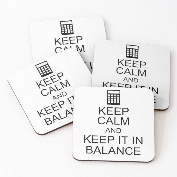 Item preview, Keep Calm and Keep It in Balance Funny Accounting Pun designed and sold by johnmgr21.