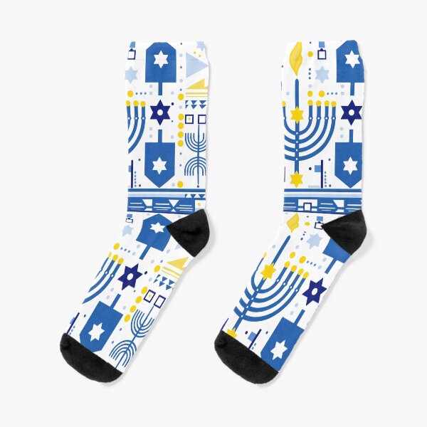 Item preview, Modern Hannukuh art - Hanukkah gift - mod Jewish design - Chanukkah gifts - festival of lights pattern - Happy Hanukkah designed and sold by smooshfaceutd.