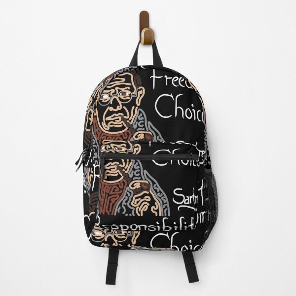 Item preview, STYLIZED LINE ART SARTRE - RESPONSIBILITY FREEDOM CHOICE - neutral designed and sold by Xotico Design.