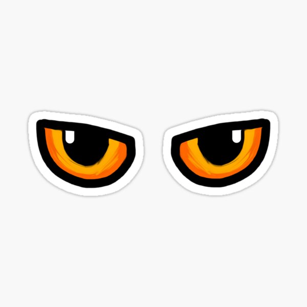 Cat Orange and Yellow Eyes Sticker