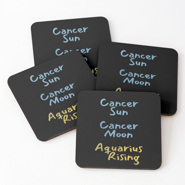 Item preview, Cancer Sun Cancer Moon Aquarius Rising Text designed and sold by leomooncreates.