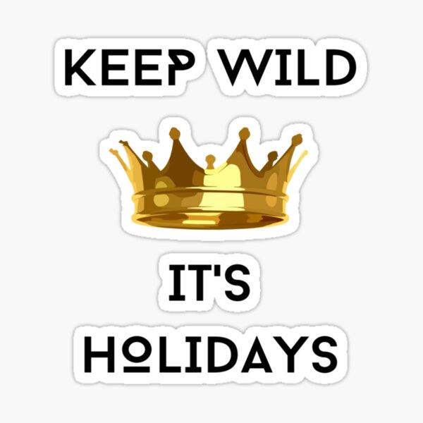 WILD HOLIDAYS. Sticker