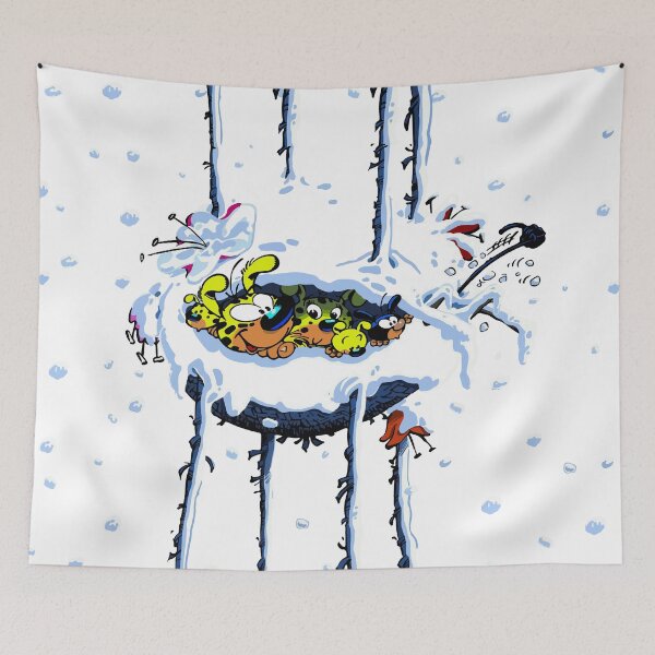 Item preview, Marsupilami nest in the winter designed and sold by Hubashop.