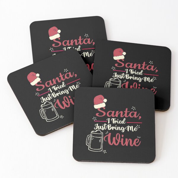 Item preview,  Santa, I Tried, Just Bring Me Wine Funny Christmas Drinking designed and sold by 0umStore.