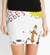 Playing with best friend Calvin and Hobbes Mini Skirt