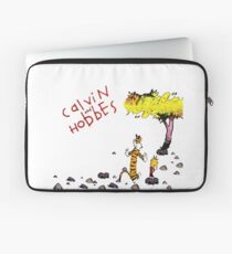 Playing with best friend Calvin and Hobbes Laptop Sleeve