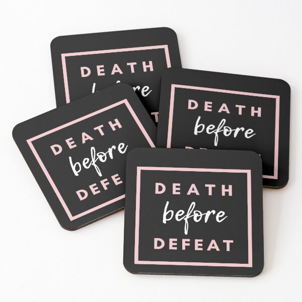 Item preview, Death Before Defeat Motivation designed and sold by Michael Schmidt.