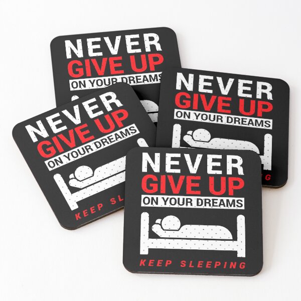 Item preview, Never Give Up Sleeping designed and sold by thecraftapparel.