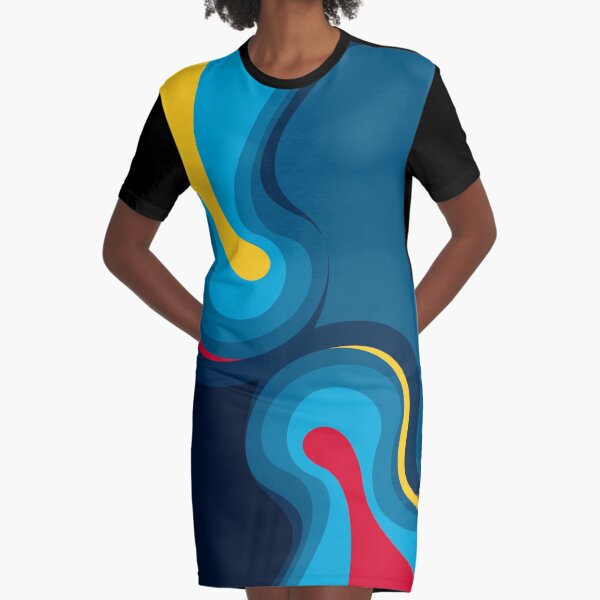 emotional waves Graphic T-Shirt Dress