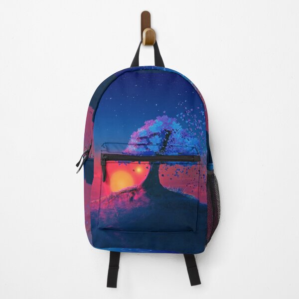Item preview, Vaporwave Aesthetic - Beautiful Evening Tree and Sunset. Romantic Colorful Drawing. designed and sold by 2AcesDesign.