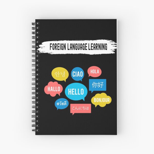 Foreign Language Learning Difficulty Level Expert 16 Bit Video Game Classic T-Shirt Spiral Notebook