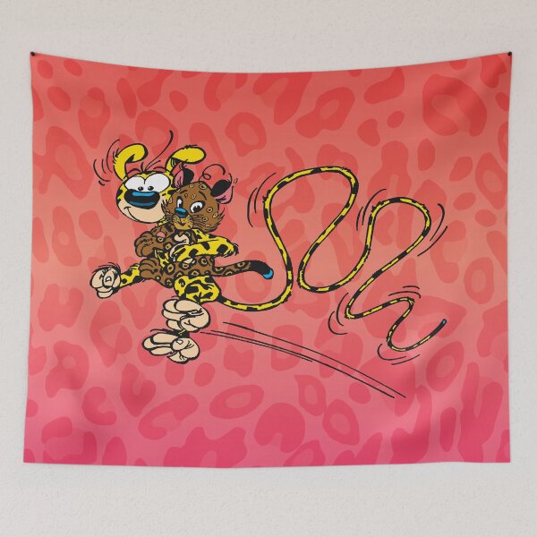 Item preview, Marsupilami with Edwardo the leopard / Pink design designed and sold by Hubashop.