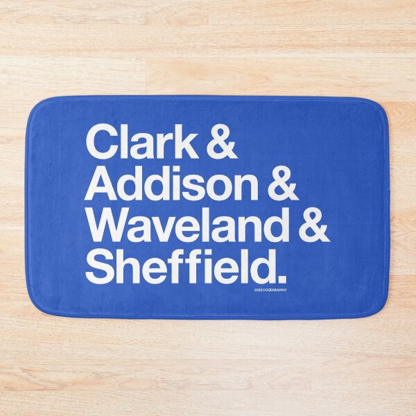 Item preview, Clark & Addison & Waveland & Sheffield Chicago designed and sold by oddhuman.