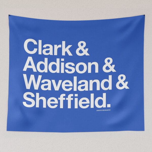 Item preview, Clark & Addison & Waveland & Sheffield Chicago designed and sold by oddhuman.