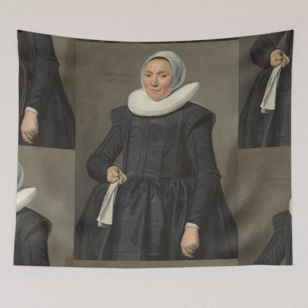 Item preview, Royal lady in ruff collar 1637 vintage portrait art  designed and sold by Vintage Designs +.