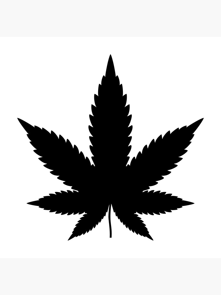 Thumbnail 4 of 4, Pillow, Black Cannabis designed and sold by SiddharthaMoon.