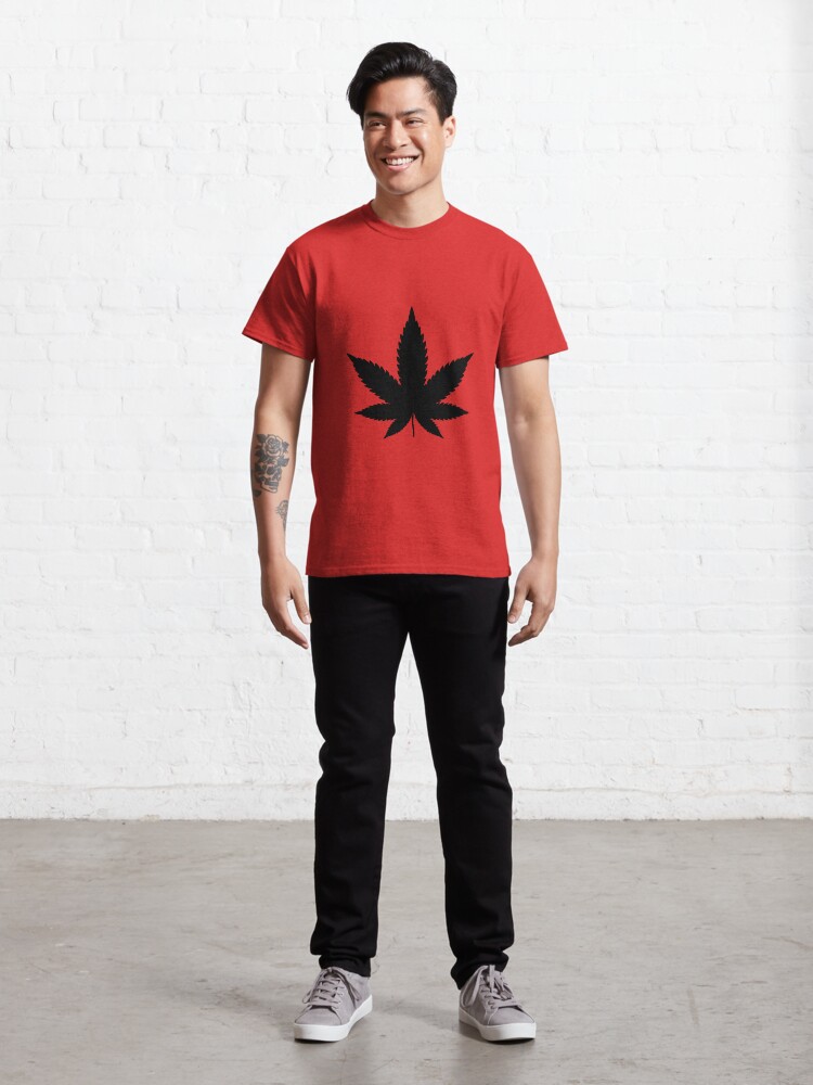 Thumbnail 3 of 7, Classic T-Shirt, Black Cannabis designed and sold by SiddharthaMoon.