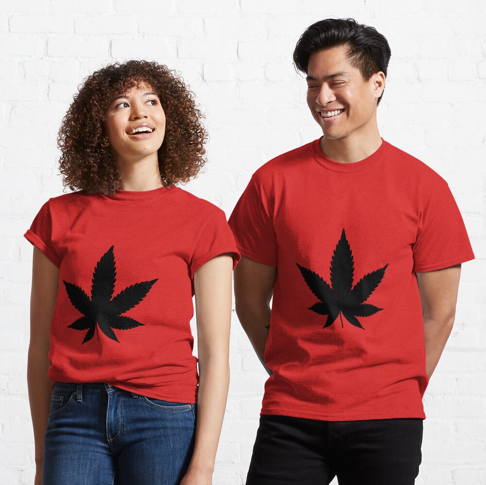 Black Cannabis Classic T-Shirt