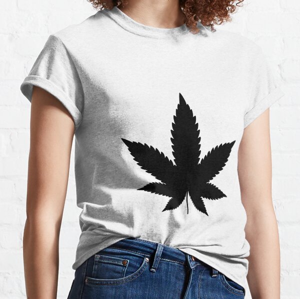 Black Cannabis Classic T-Shirt