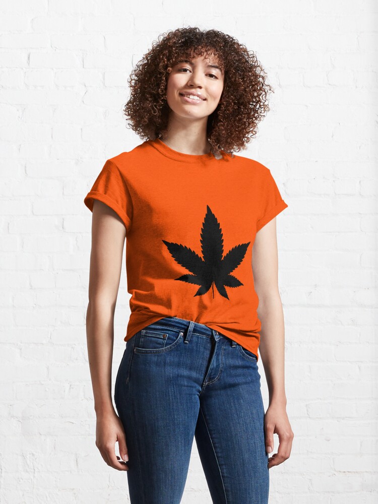 Alternate view of Black Cannabis Classic T-Shirt