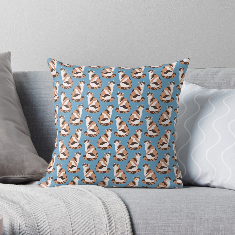 Spotted Cat Throw Pillow