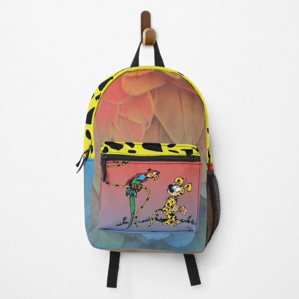 Item preview, Marsupilami and parrot / Red and blue feather design designed and sold by Hubashop.