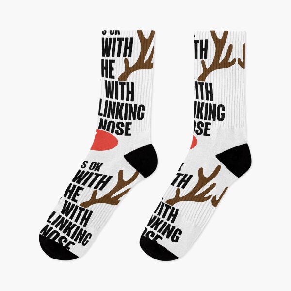 Item preview, It's Ok | I'm With The Guy With The Blinking Red Nose designed and sold by GravitiTees.