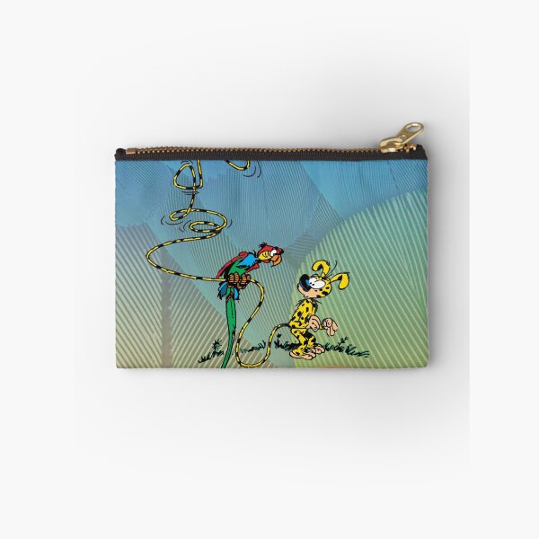 Item preview, Marsupilami and parrot / Orange and blue feather design designed and sold by Hubashop.