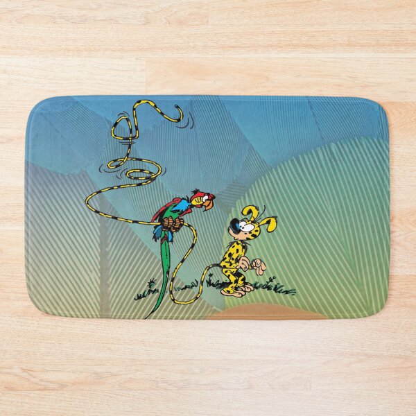 Item preview, Marsupilami and parrot / Orange and blue feather design designed and sold by Hubashop.