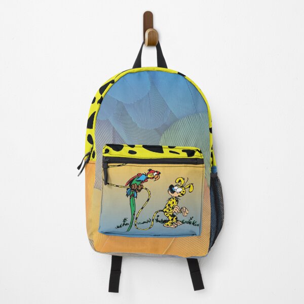 Item preview, Marsupilami and parrot / Orange and blue feather design designed and sold by Hubashop.