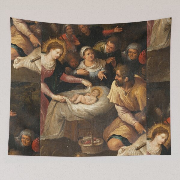 Item preview, Baby Jesus and the wise men vintage Nativity art designed and sold by Vintage Designs +.