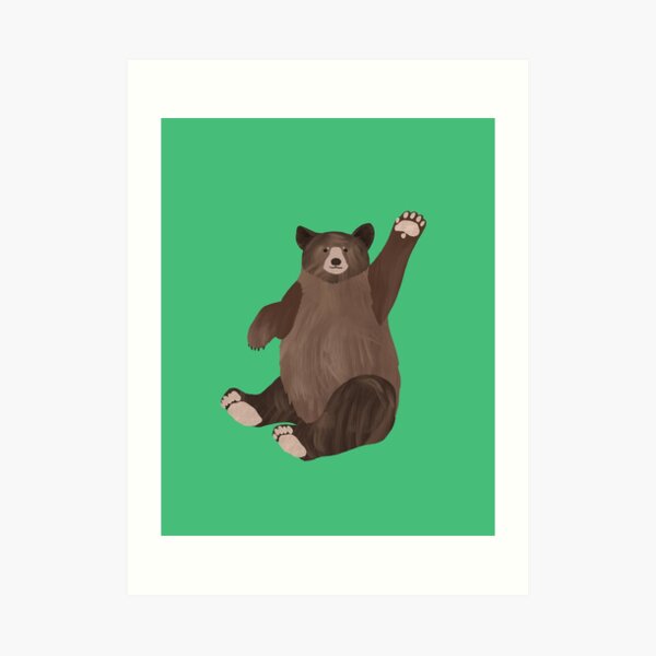 Hello Bear Art Print