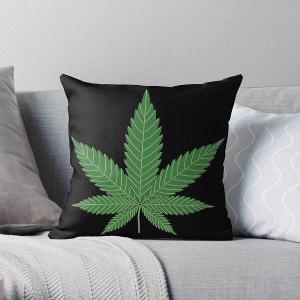 Weed Throw Pillow