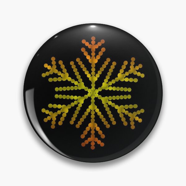 Item preview,  Yellow snowflake from circles designed and sold by Galina Kostyaeva.