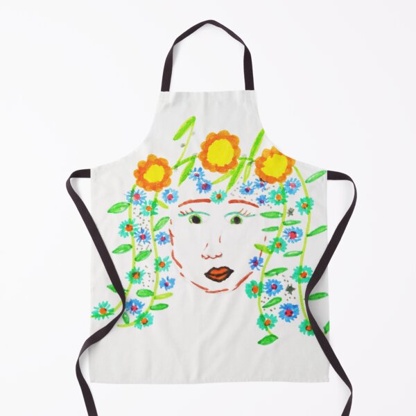 Item preview, Girl with flowery hair by Elisavet designed and sold by azimaplace.