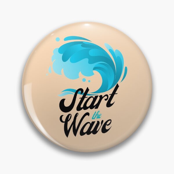 Item preview, Start the Wave Sea Graphic Dark Design designed and sold by Web CreationsNL.