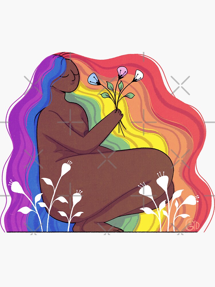 Rainbow pride Sticker by GabEyd