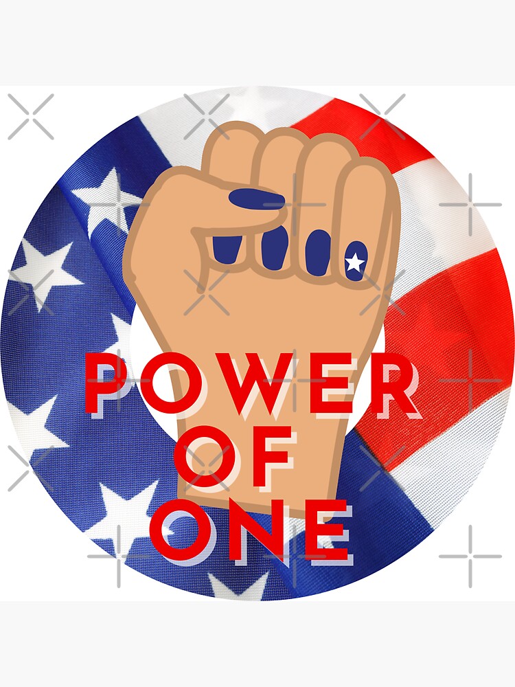 Thumbnail 3 of 3, Magnet, The Power of One designed and sold by jackmanlana.