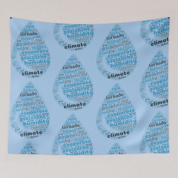 Item preview, Meteorology Word Art (Water Shape) designed and sold by Obitez.