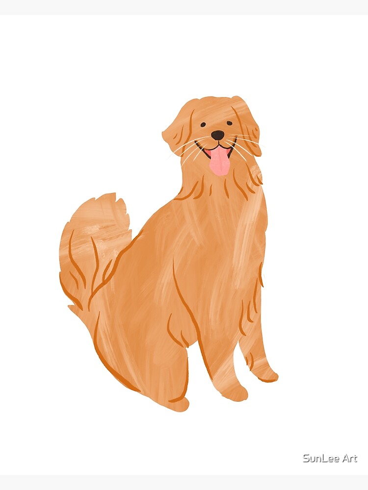 Happy Golden Retriever by sunleeart