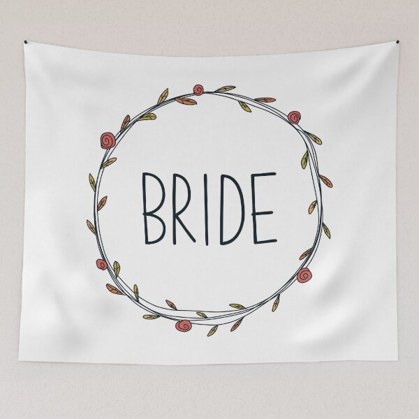 Item preview, Bride with autumn leaves for fall wedding designed and sold by JokeGysen.