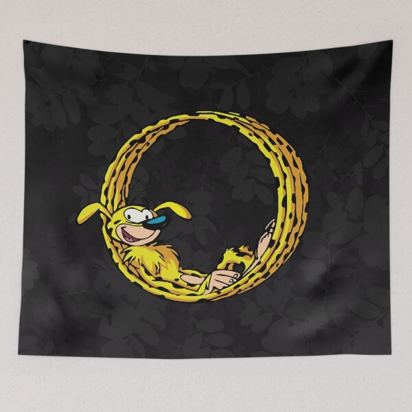 Item preview, Marsupilami chilling in round tail / Black design designed and sold by Hubashop.