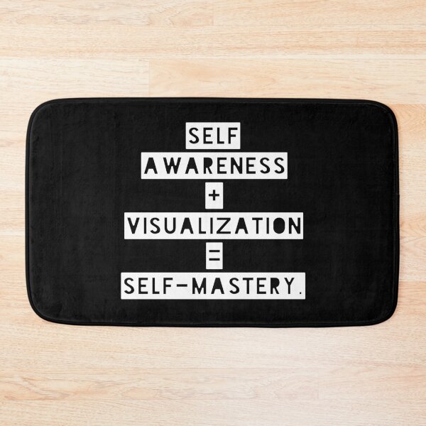 Item preview, Self Awareness + Visualization = Self Mastery - Motivational Self Development Typography Design. designed and sold by WolfSpiritCo.