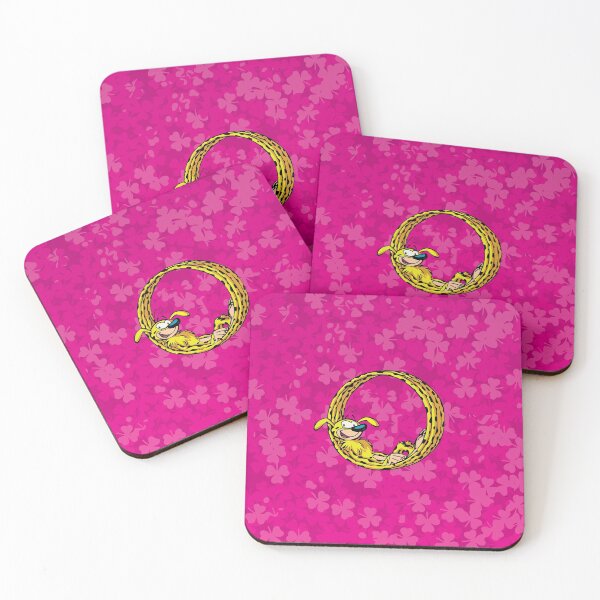 Item preview, Marsupilami chilling in round tail / Pink design designed and sold by Hubashop.